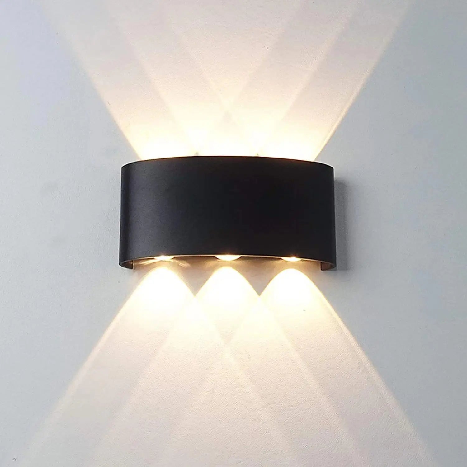 Applique da parete a LED Lampada moderna per interni ed esterni, luci bianche per montaggio a parete su e giù per l'arredamento della camera da letto del corridoio del soggiorno